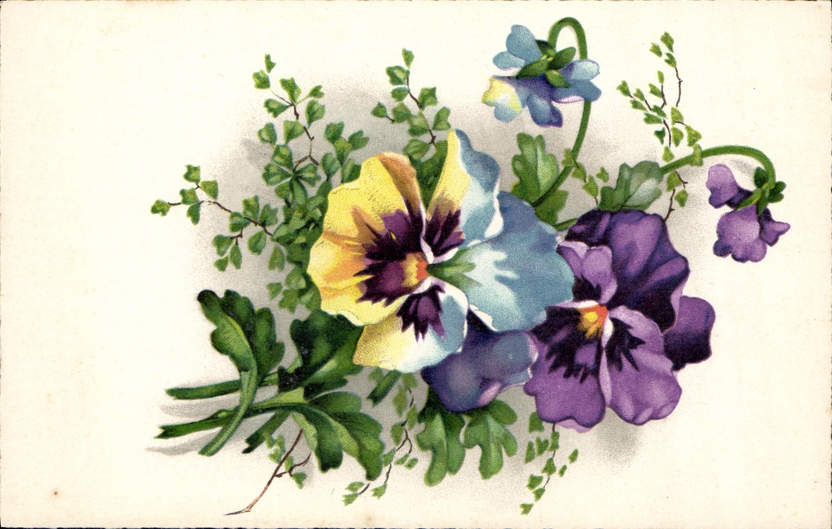 CPA Fantaisie Fleurs