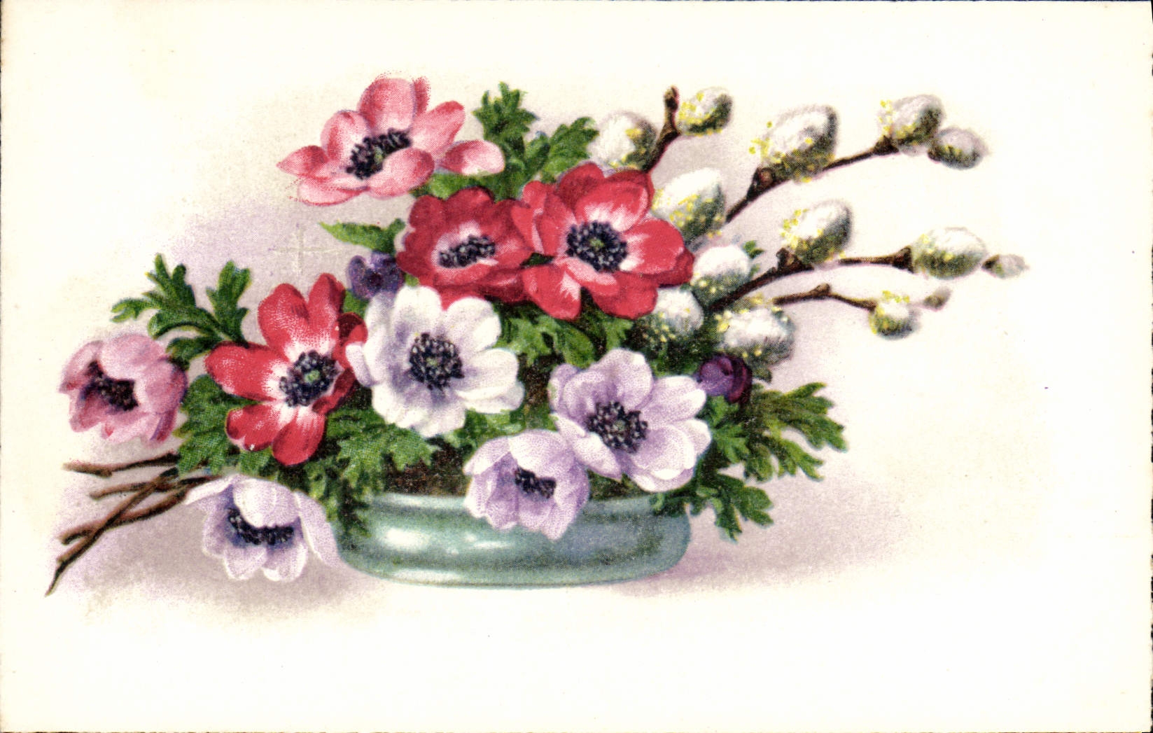 CPA Fantaisie Fleurs