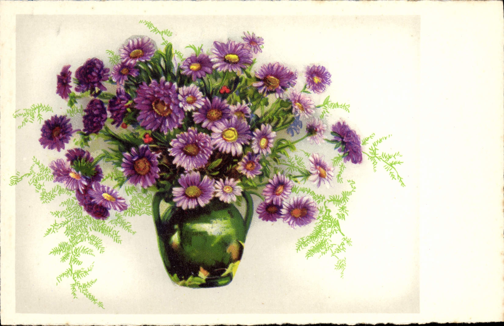 CPA Fantaisie Fleurs