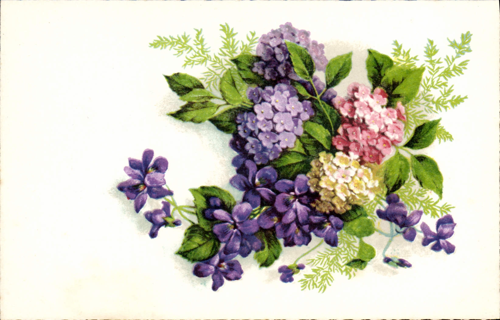 CPA Fantaisie Fleurs