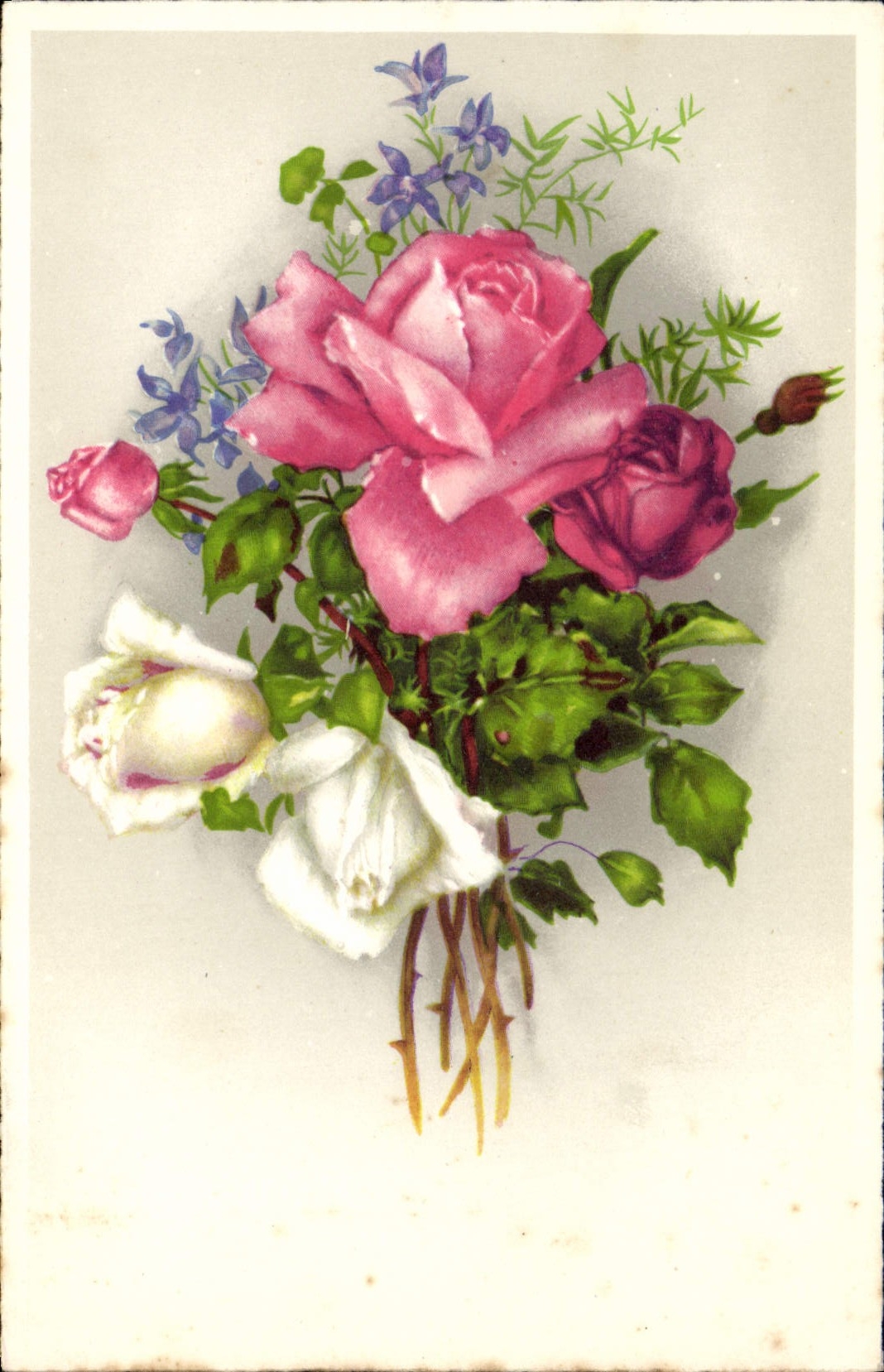 CPA Fantaisie Fleurs