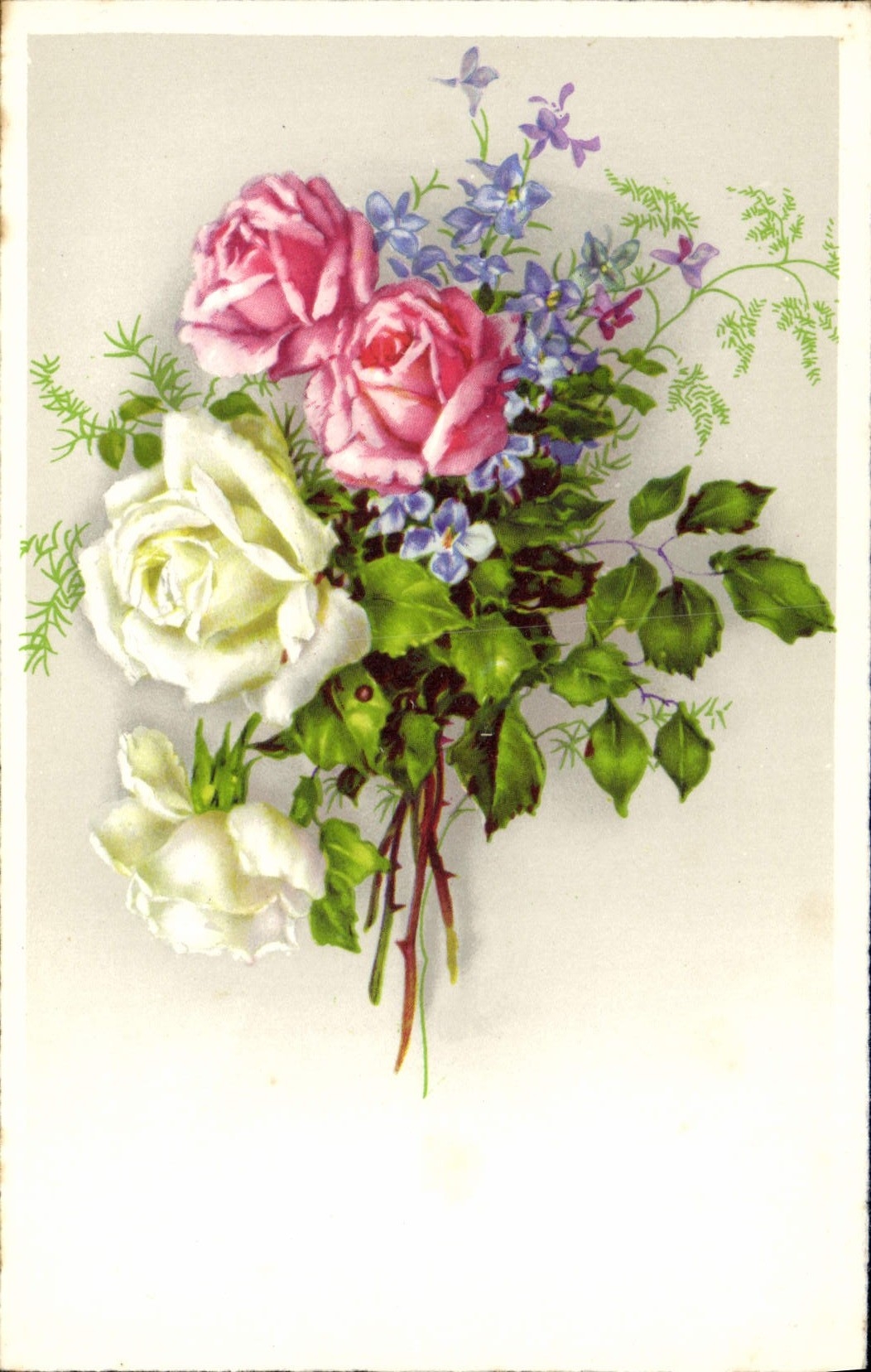 CPA Fantaisie Fleurs