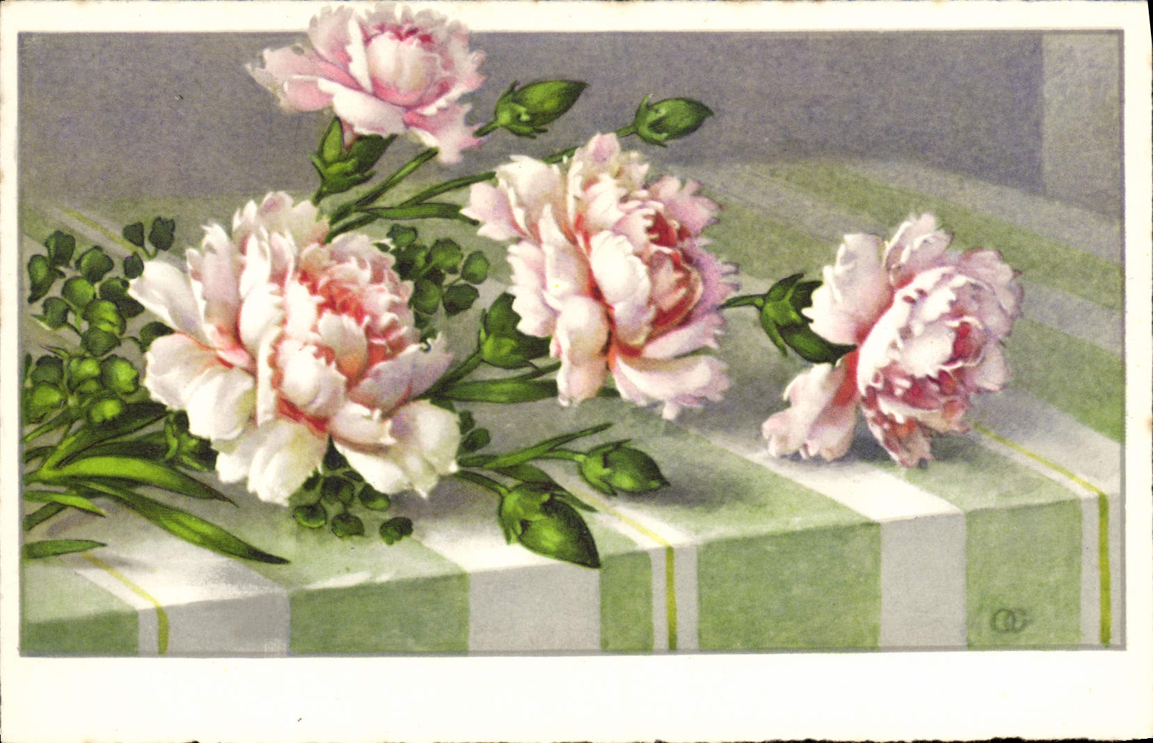 CPA Fantaisie Fleurs