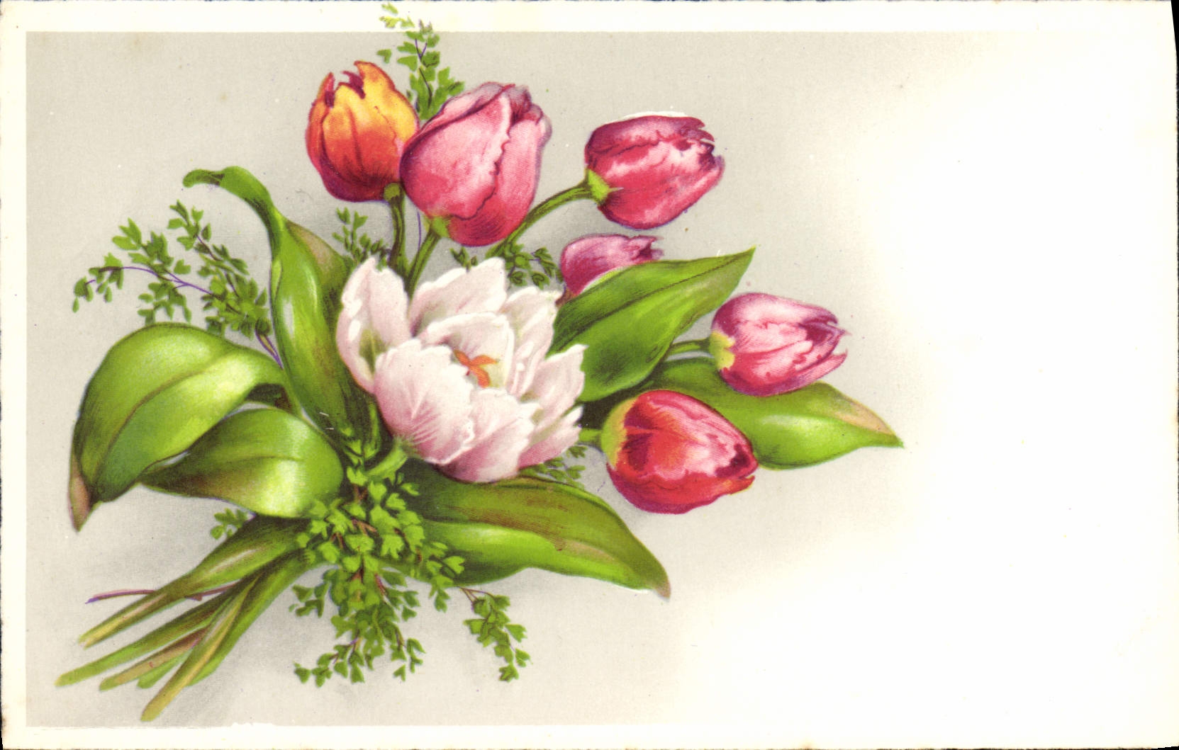 CPA Fantaisie Fleurs