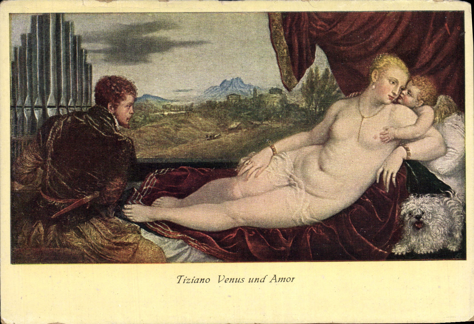 VINTAGE POSTCARD Tiziano Vensua DNN amor