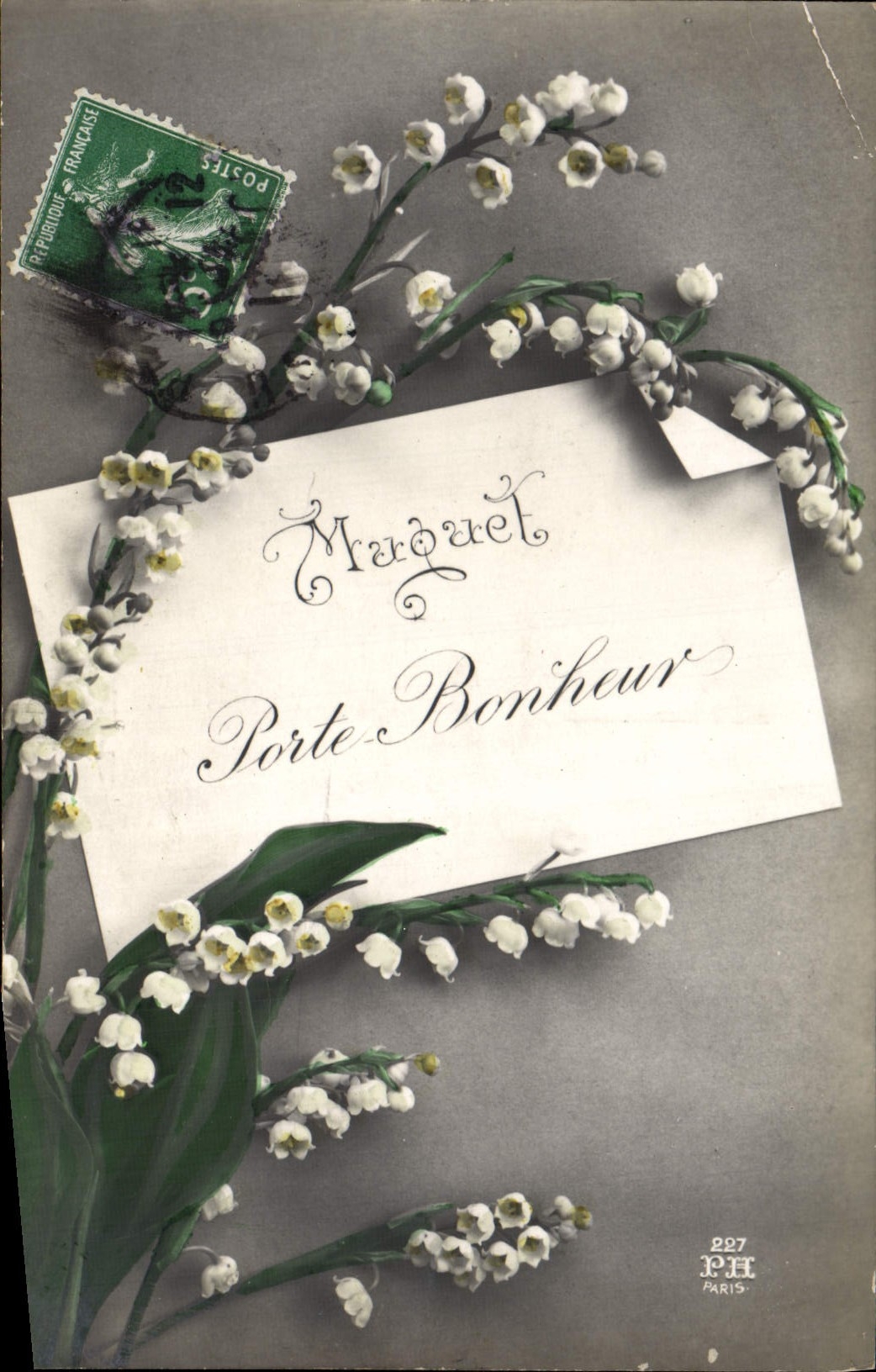 CPA Fantaisie Fleurs Muguet