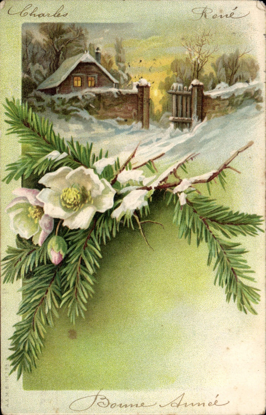 CPA Fantaisie Arbre Pin