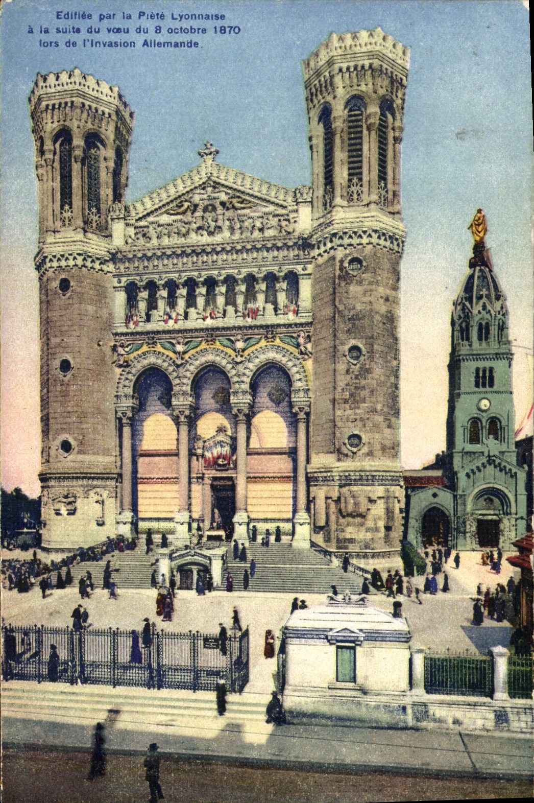 CPA Lyon Basilique de Fourviere Facade