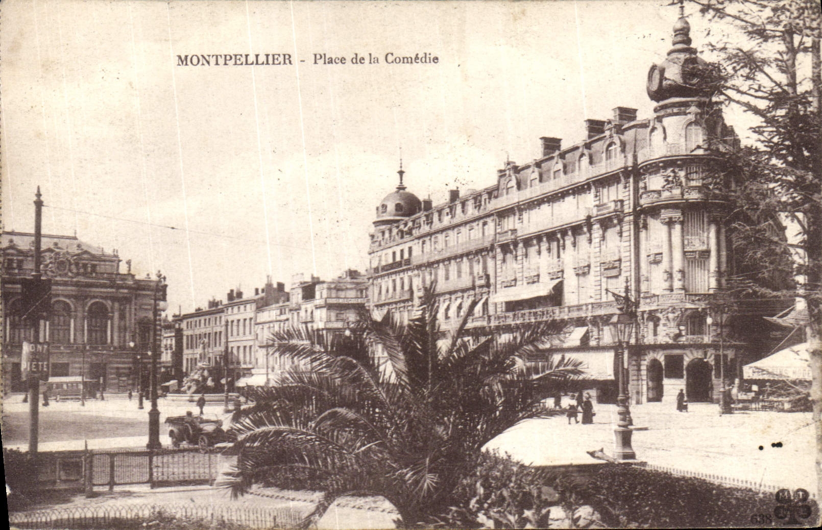 CPA Montpellier Place De La Comedie