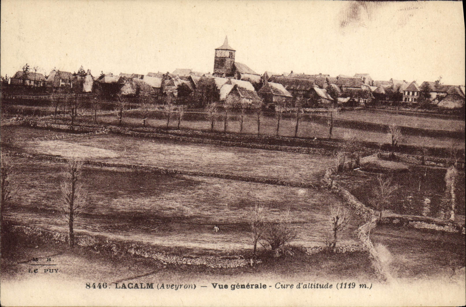 VINTAGE POSTCARD Lacalm View