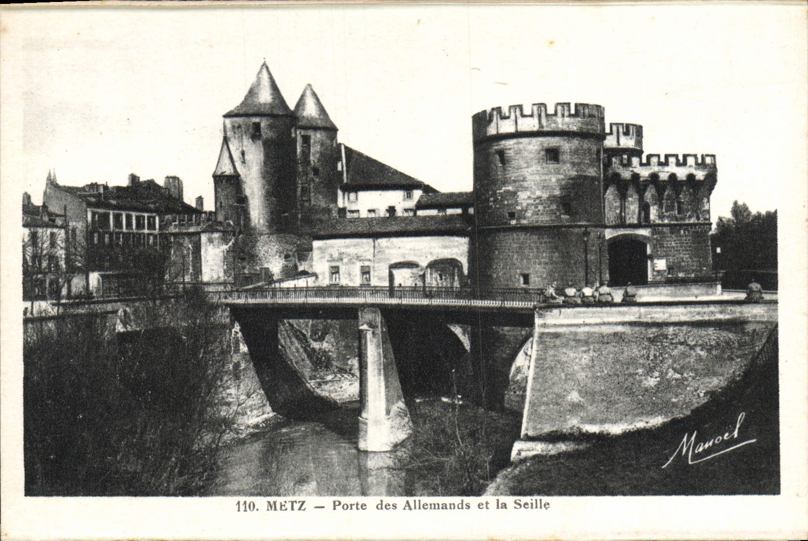 CPA Metz Porte Des Allemands Et La Seille