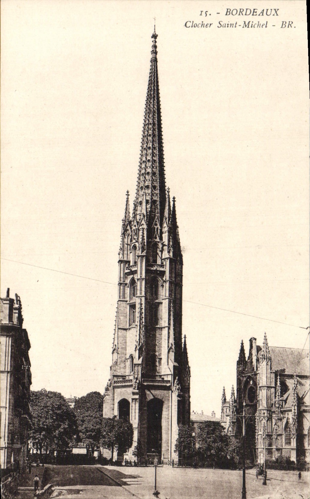CPA Bordeaux Clocher Saint Michel