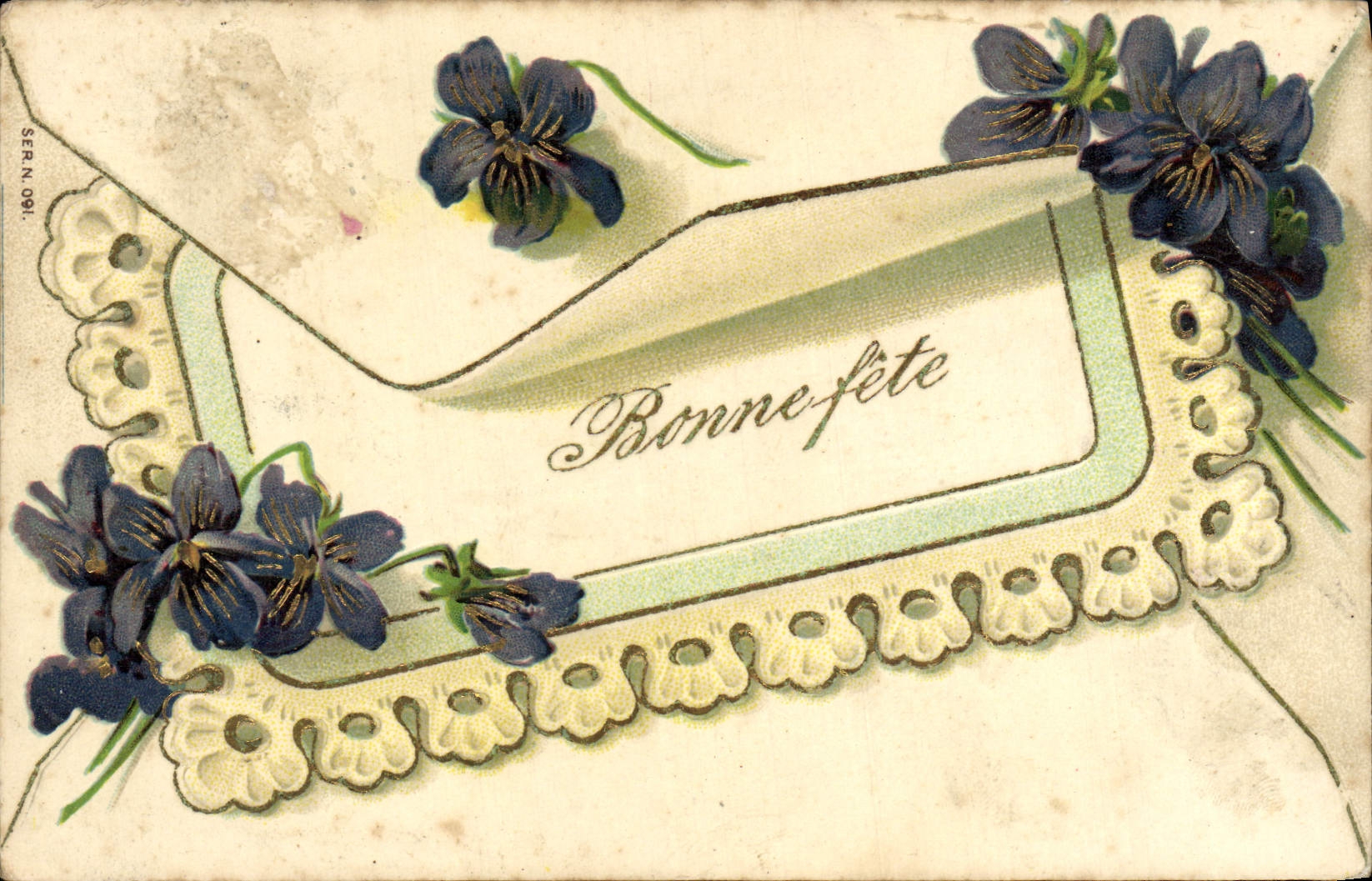 CPA Fantaisie Fleurs