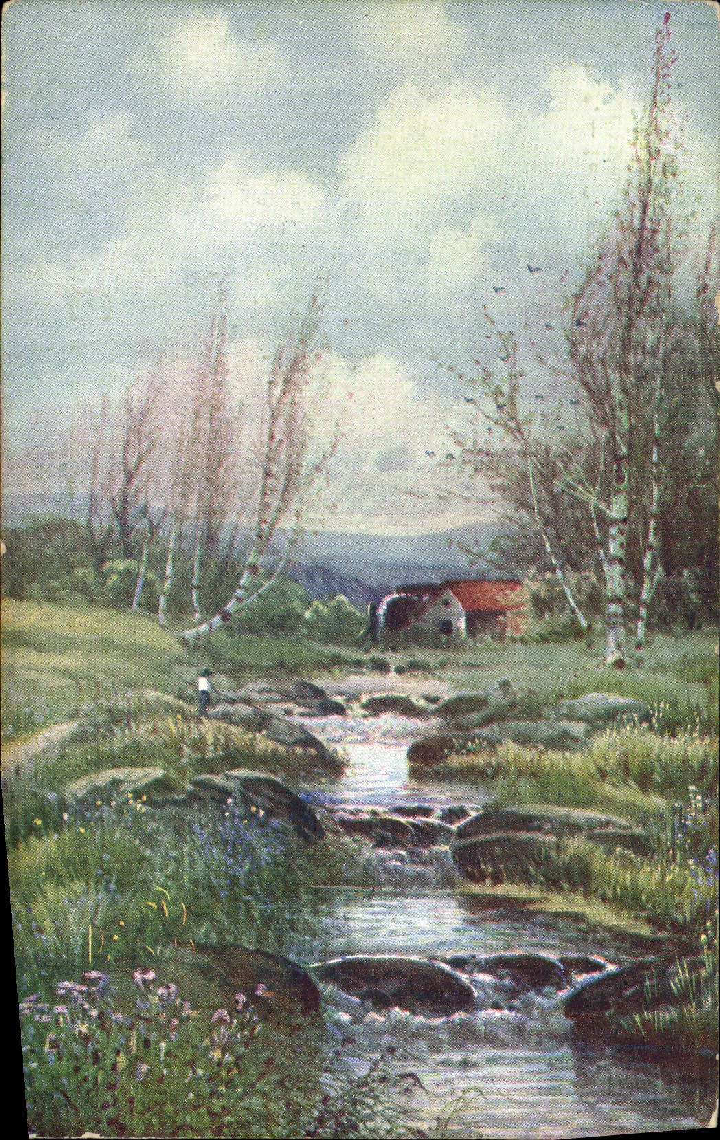 CPA Fantaisie Cours d'eau