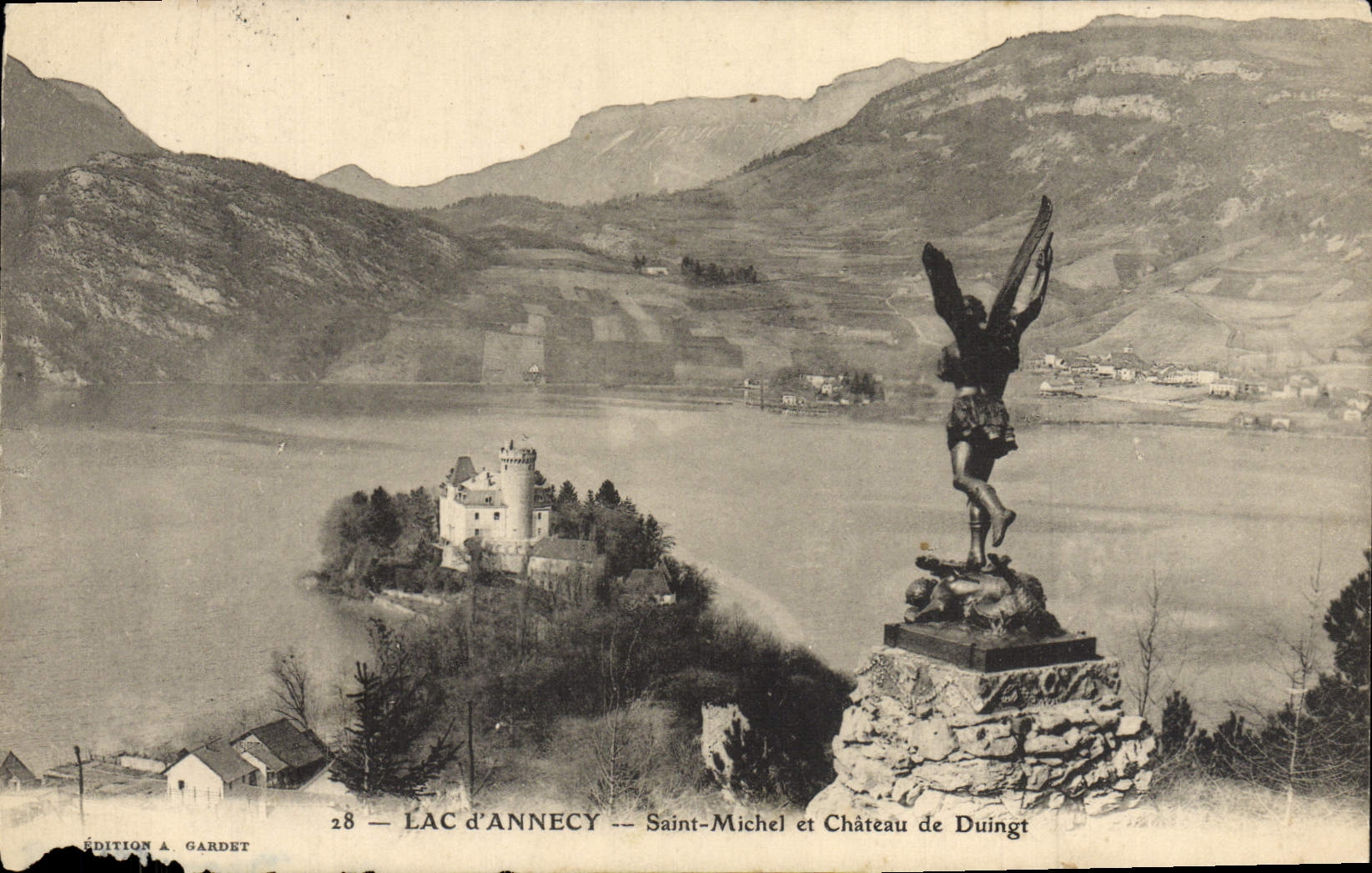 CPA Lac d'Annecy Saint Michel et Chateau de Duingt