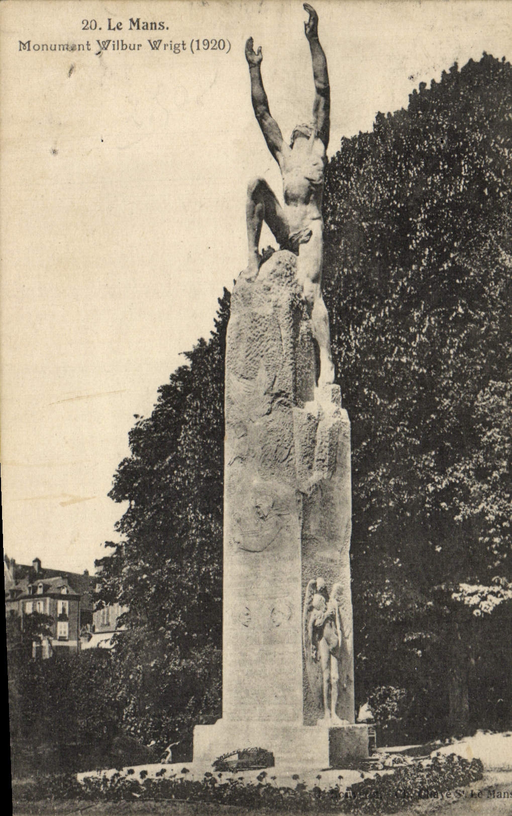 CPA Le Mans Monument Wilbur Wright Aviation