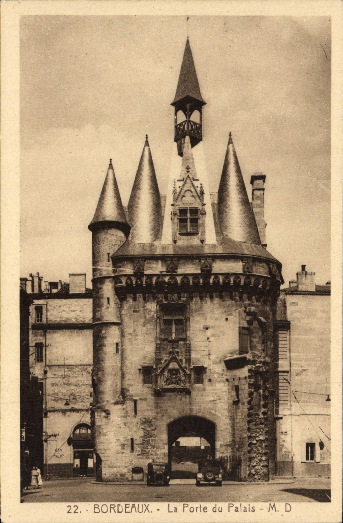 VINTAGE POSTCARD Bordeaux the Gate of Palate