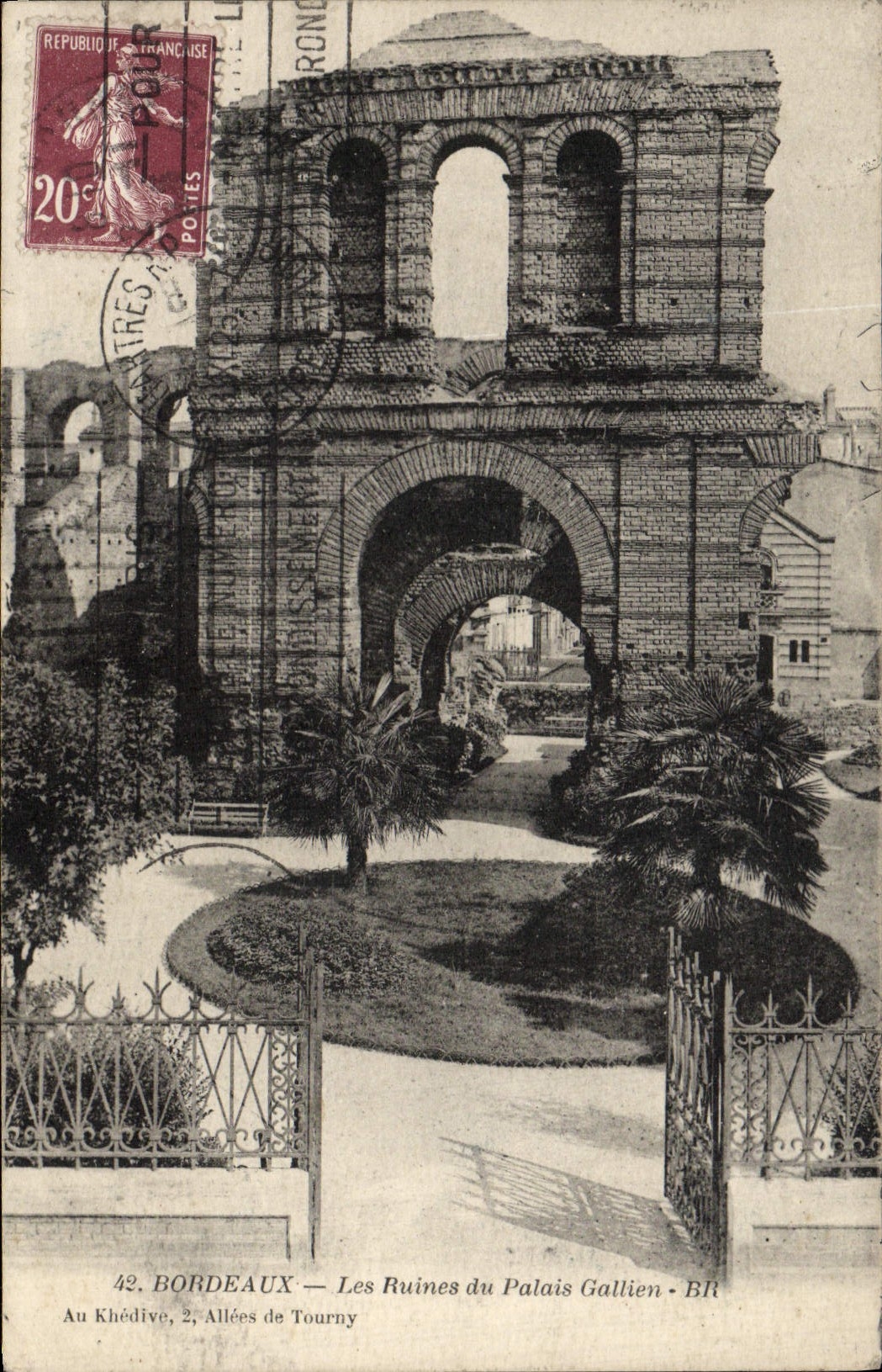 CPA Bordeaux Les Ruines du Palais Gallien