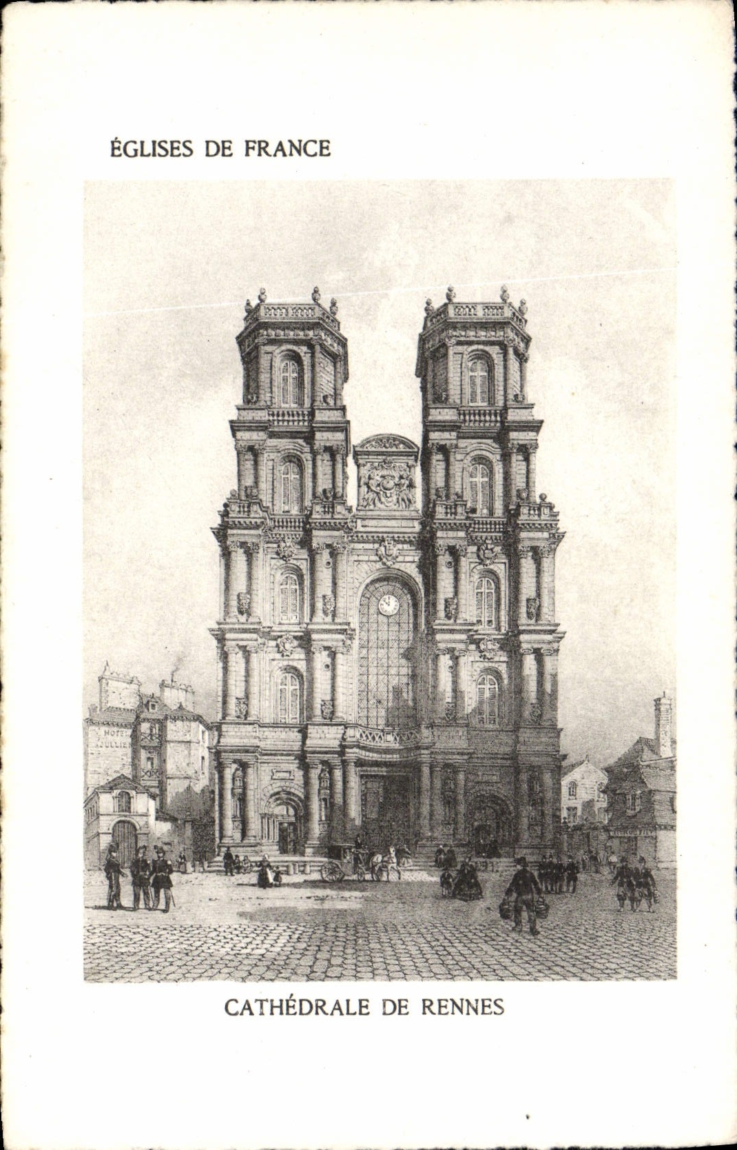 VINTAGE POSTCARD Cathedarle Of Rennes
