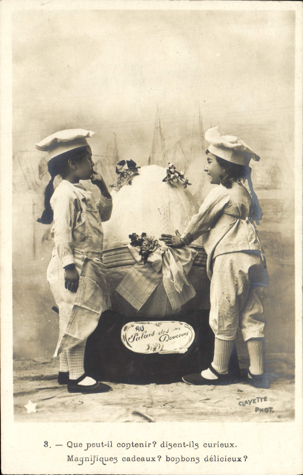 CPA Fantaisie Enfants Patissier Cuisine