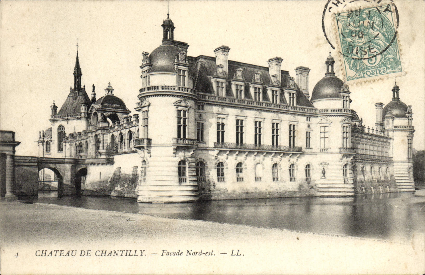 CPA Chateau de Chantilly Facade Nord est 