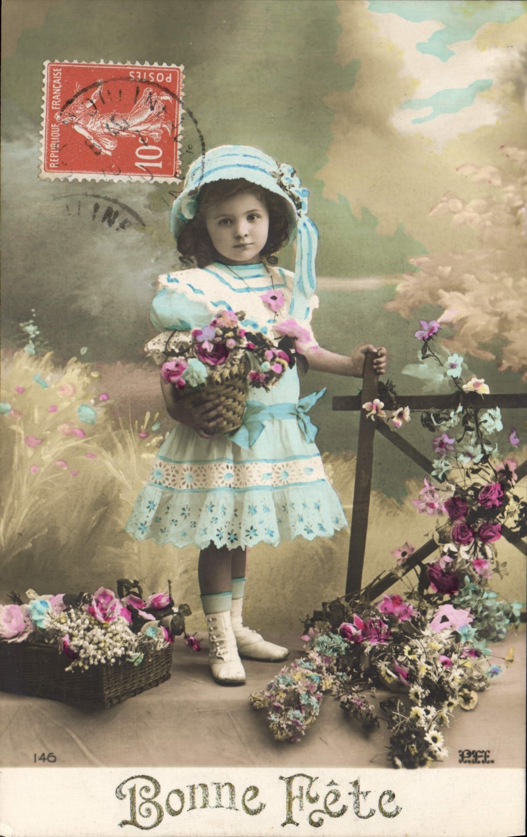 CPA Fantaisie Enfant Bonne Fete 