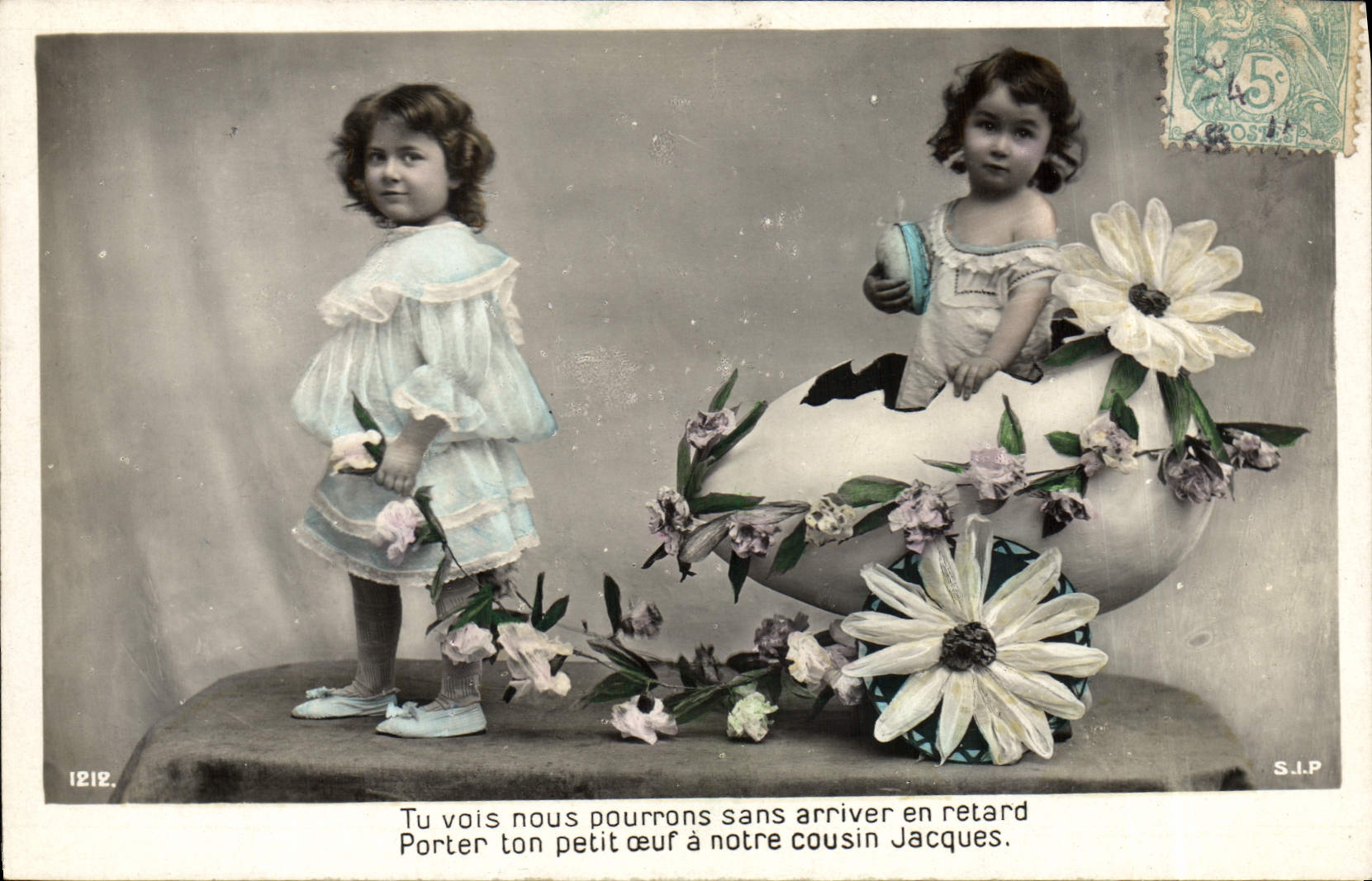 VINTAGE POSTCARD Fantaisie You see we will be able without arriving late