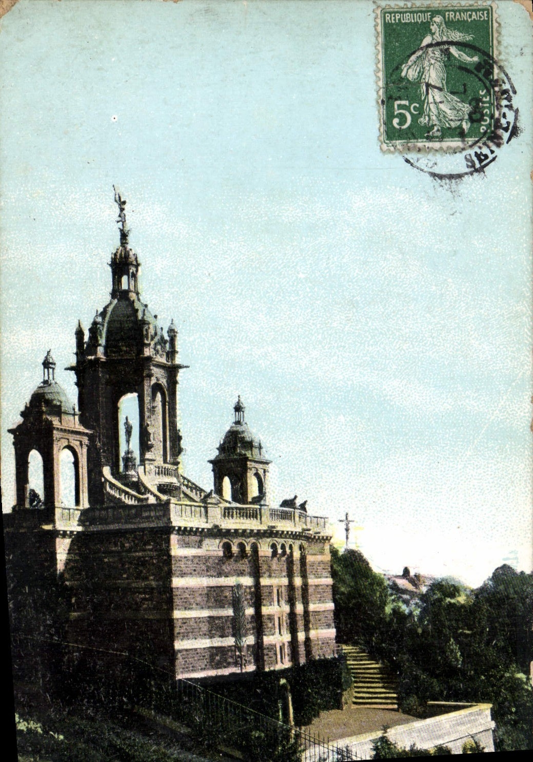 VINTAGE POSTCARD Surroundings of Rouen Help Monument of Jeanne d' Arc
