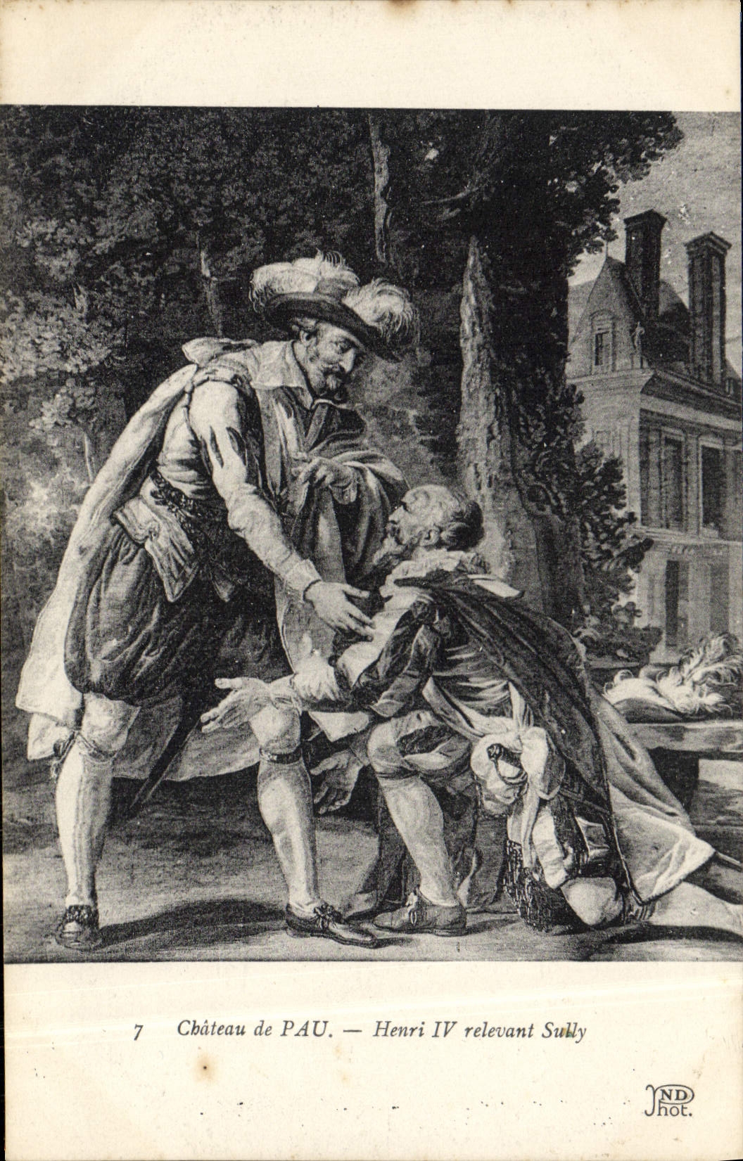 VINTAGE POSTCARD Castle of Pau Henri IV depending Sully