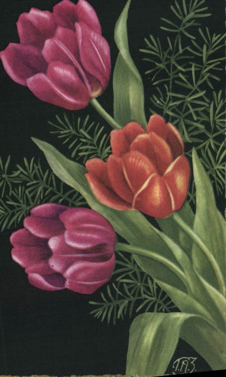 CPA Fantaisie Fleurs