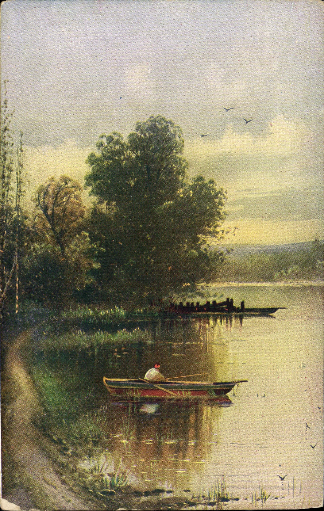 CPA Fantaisie Barque