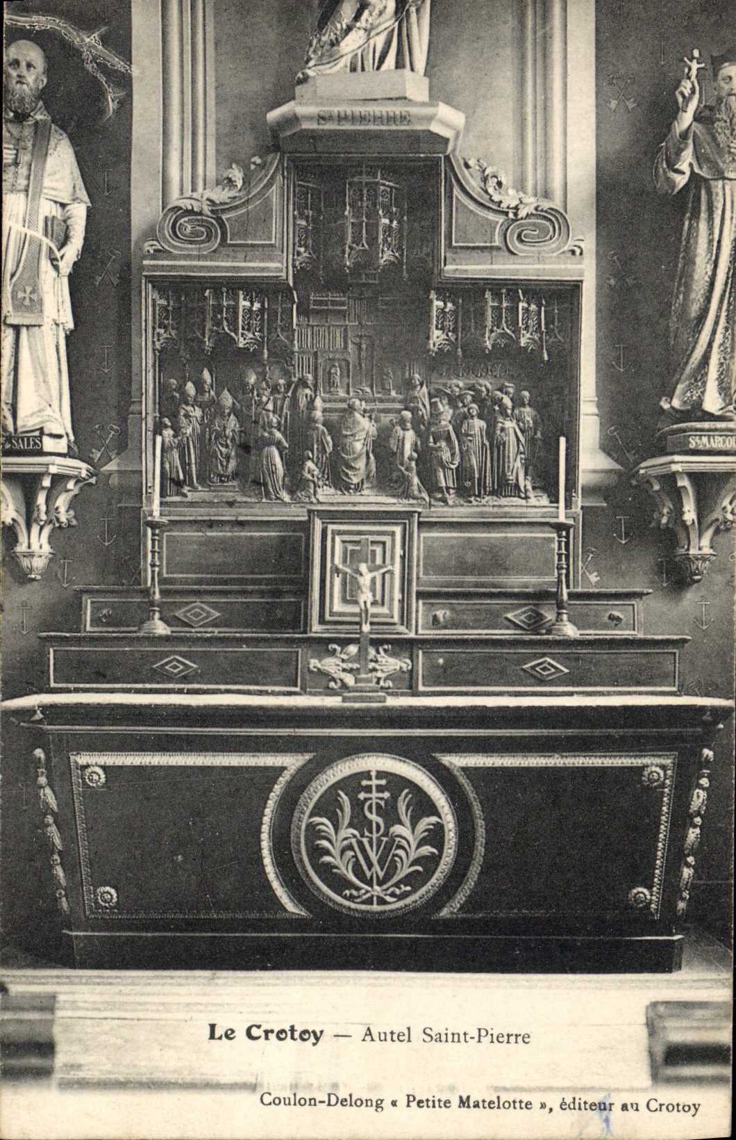 CPA Le Crotoy autel Saint Pierre 