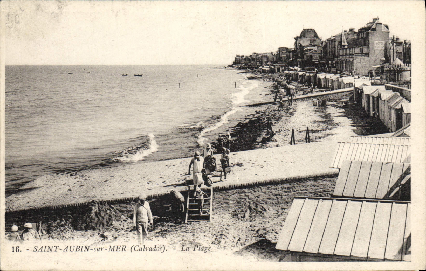 CPA Saint Aubin sur Mer La Plage 