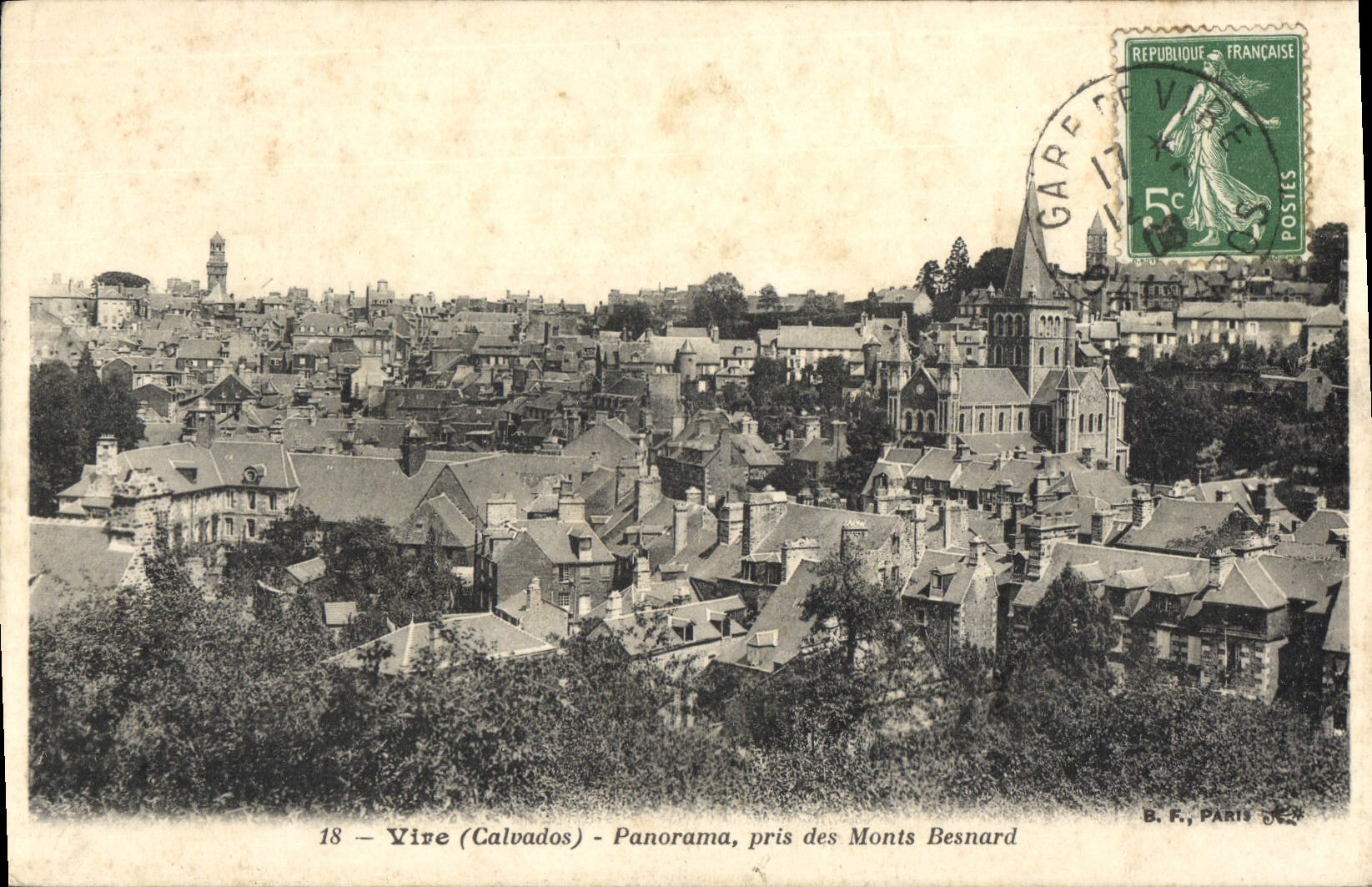 VINTAGE POSTCARD Panorama taken of the Besnard Mounts Transfers