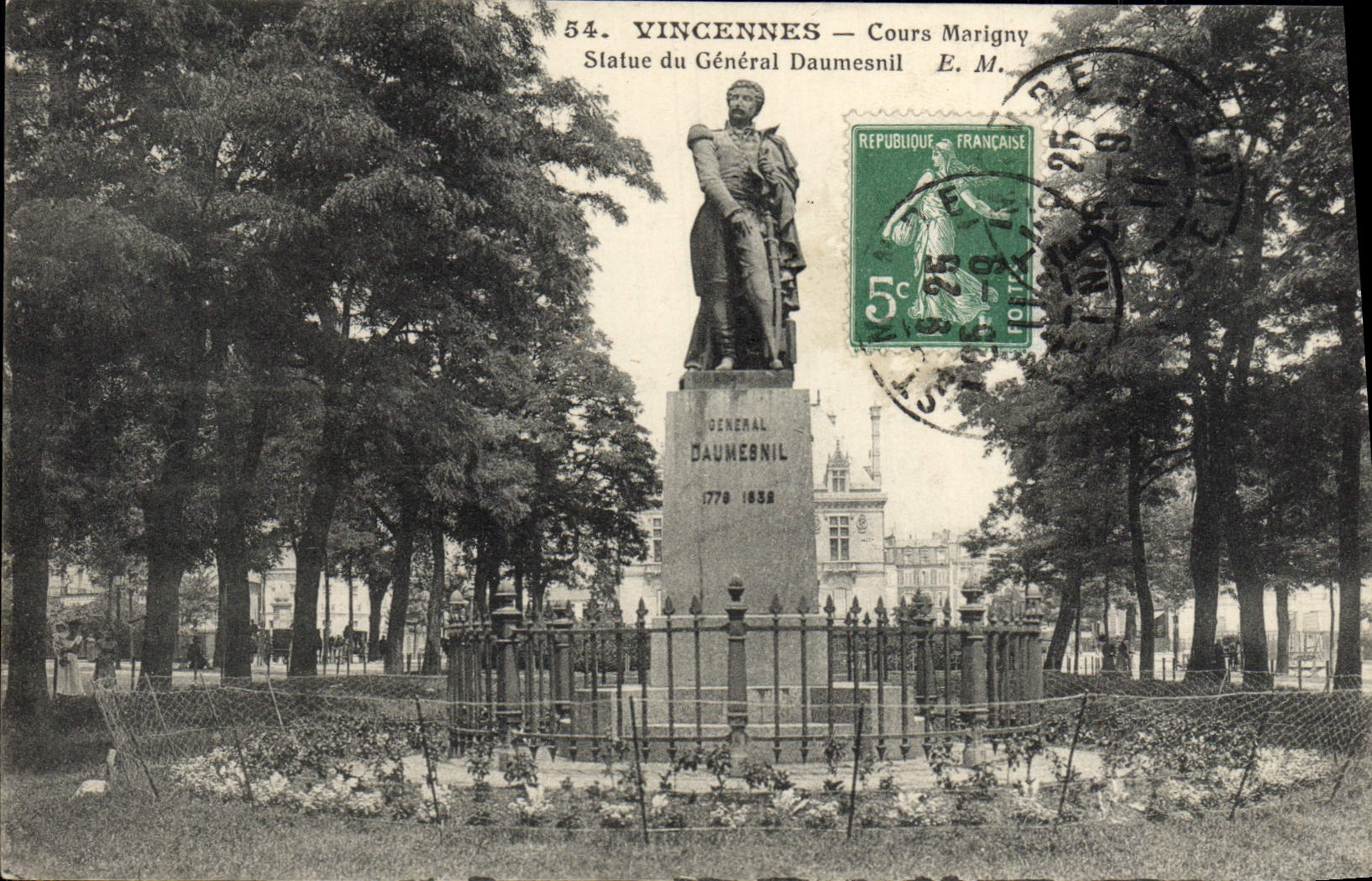 VINTAGE POSTCARD Vincennes Cour Marigny Rules General Daumesnil