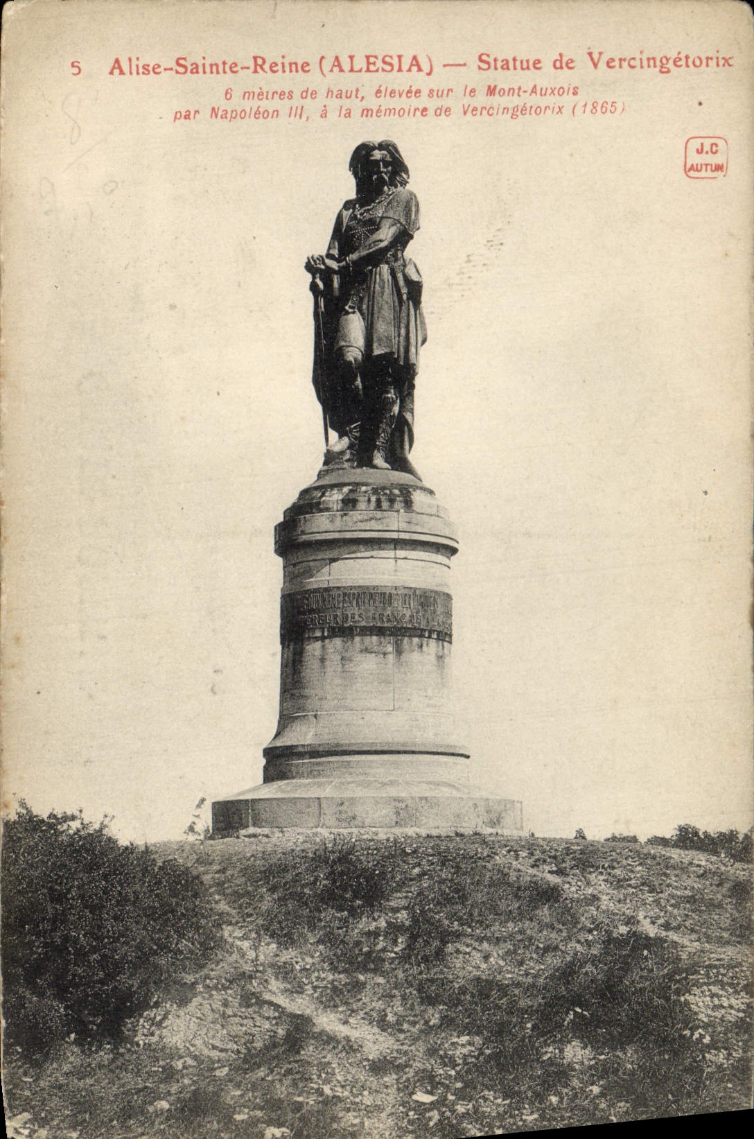 CPA Alise Sainte Reine Statue de Vercingetorix