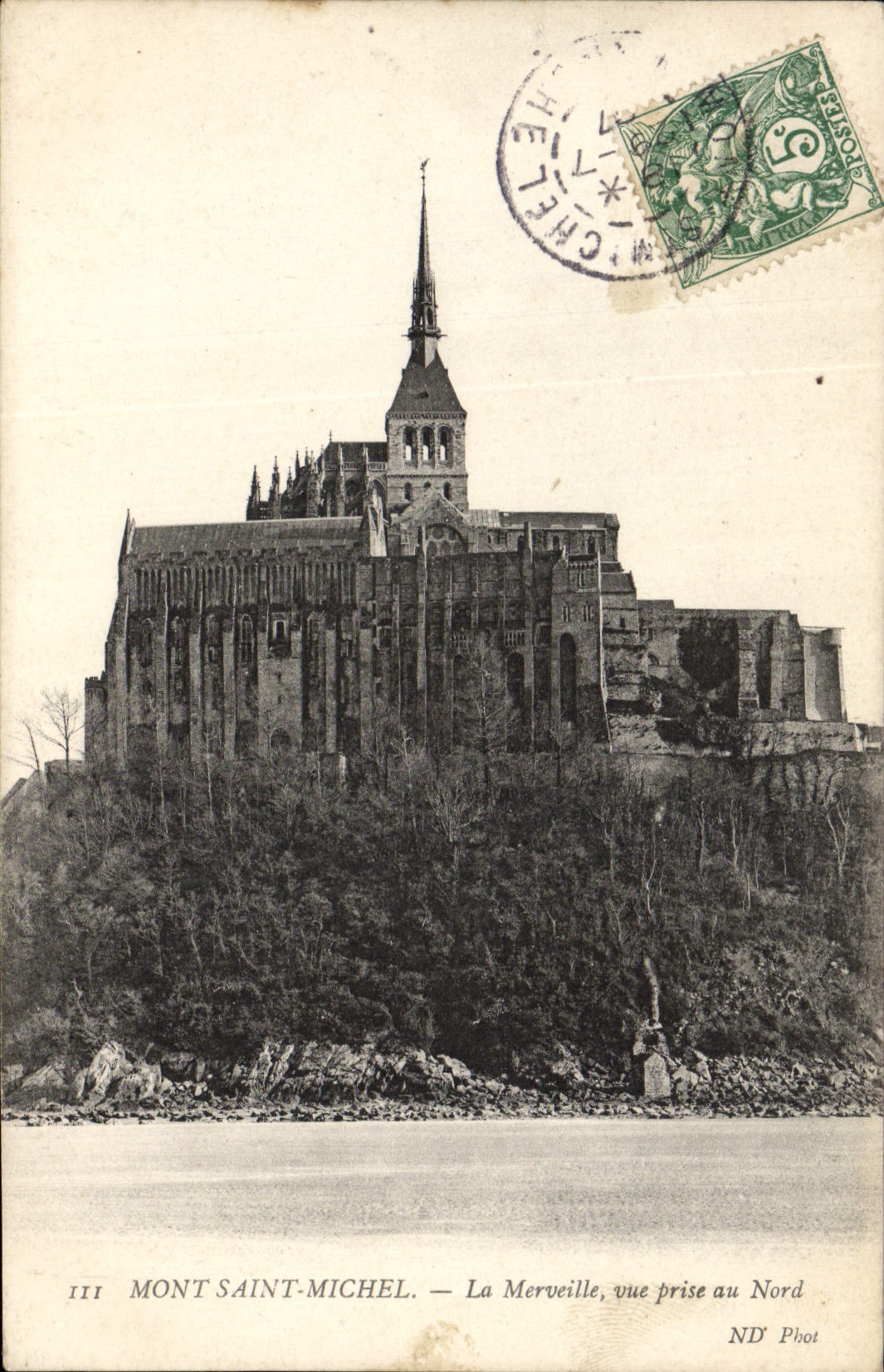 CPA Mont Saint Michel La Merveille Vue Prise au Nord