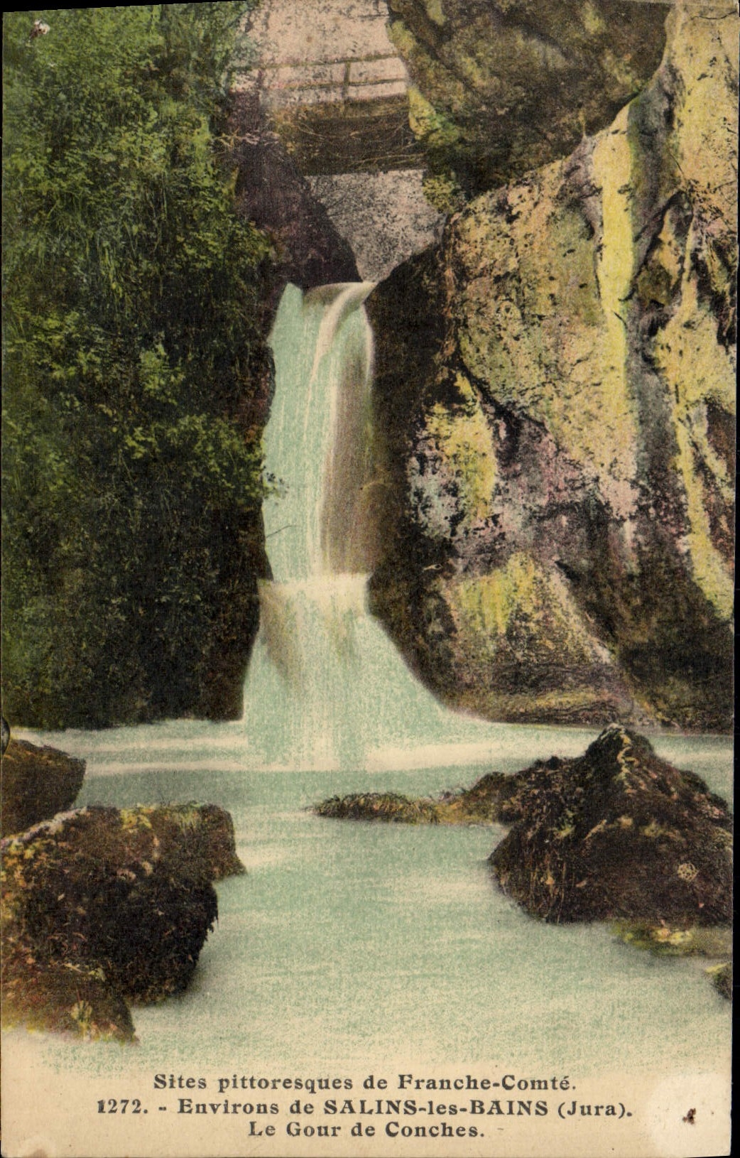 VINTAGE POSTCARD Surroundings Saline les Bains Gour de Conches