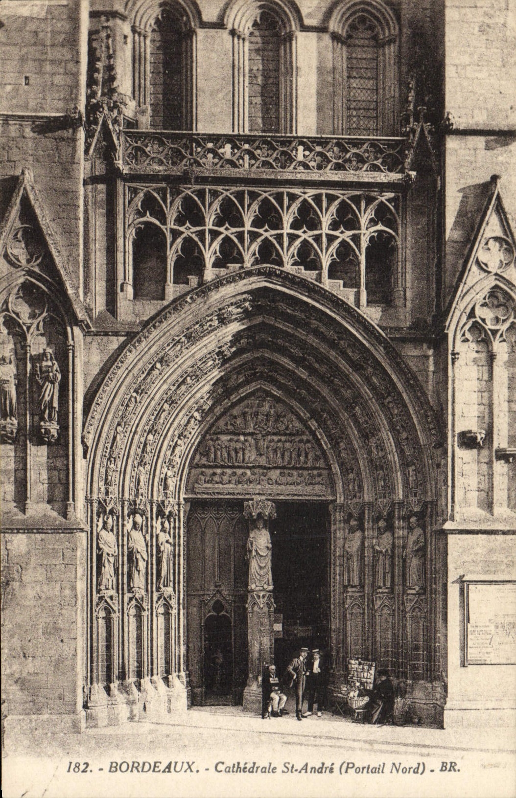 CPA Bordeaux Cathedrale St Andre Portail Nord