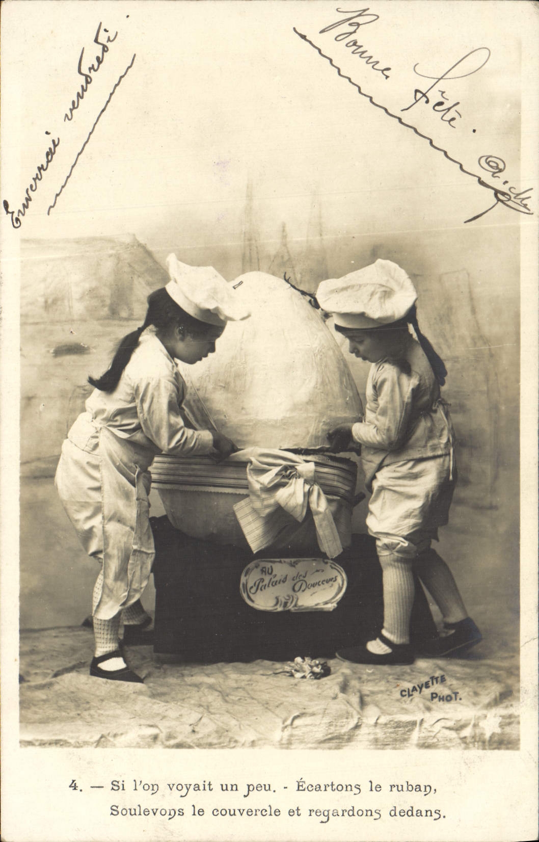 CPA Fantaisie Enfants Patissier