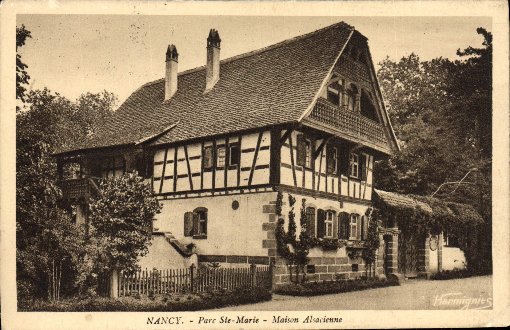 CPA Nancy Parc Ste Marie Maison alsacienne 