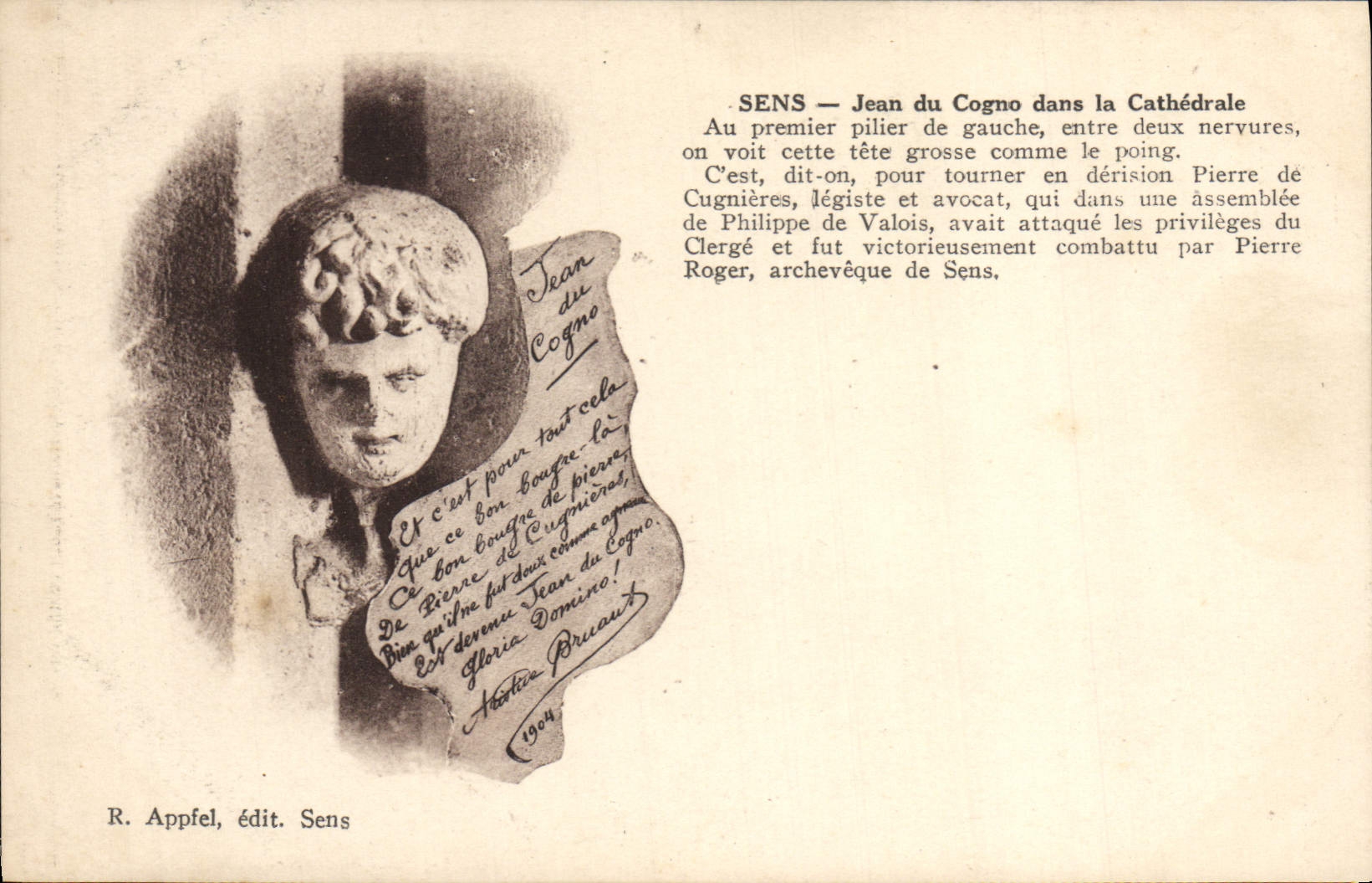 CPA Sens Jean du Cogno dans la Cathedrale