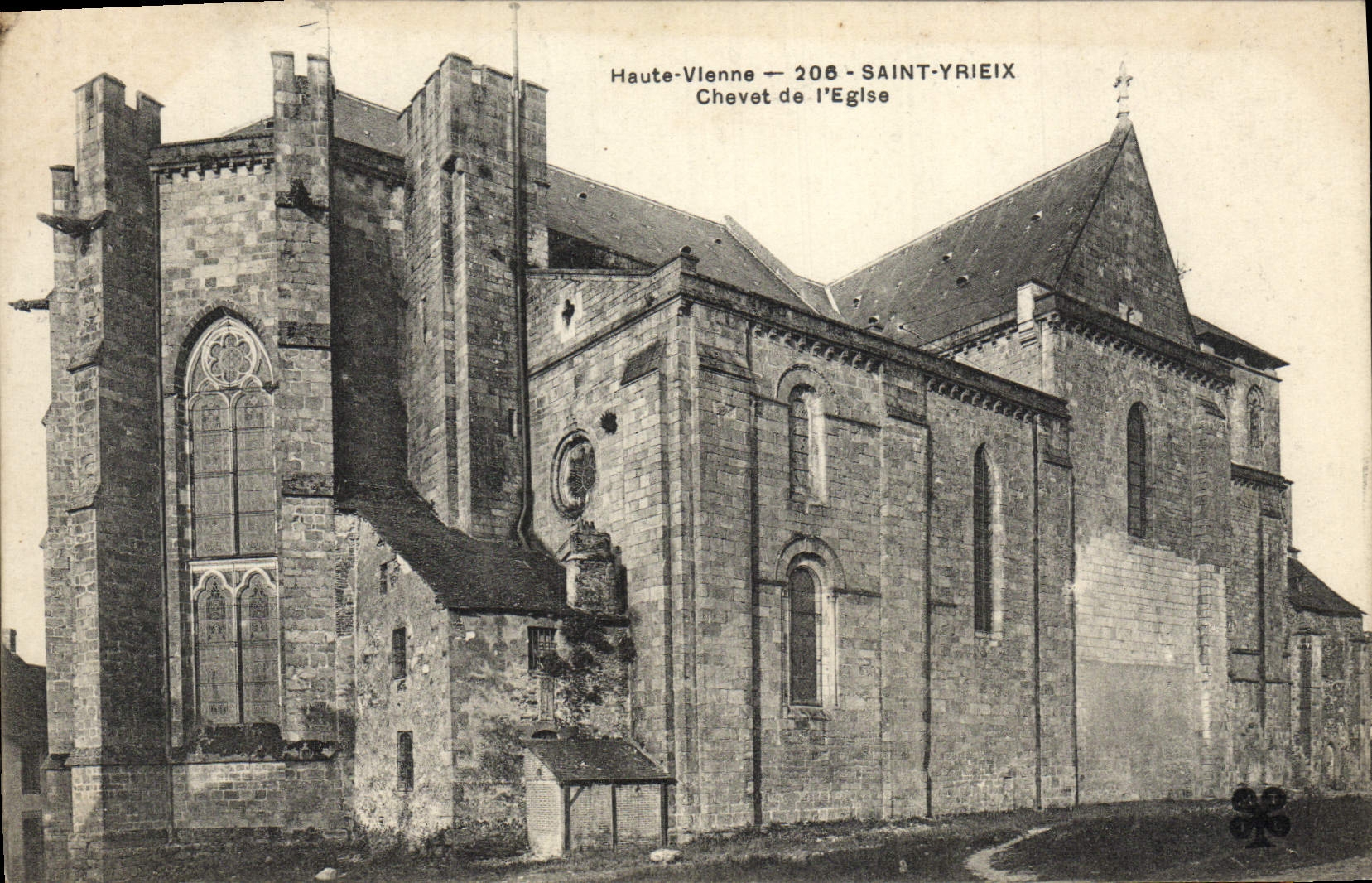 VINTAGE POSTCARD Holy Yrieix Bedside of the Church