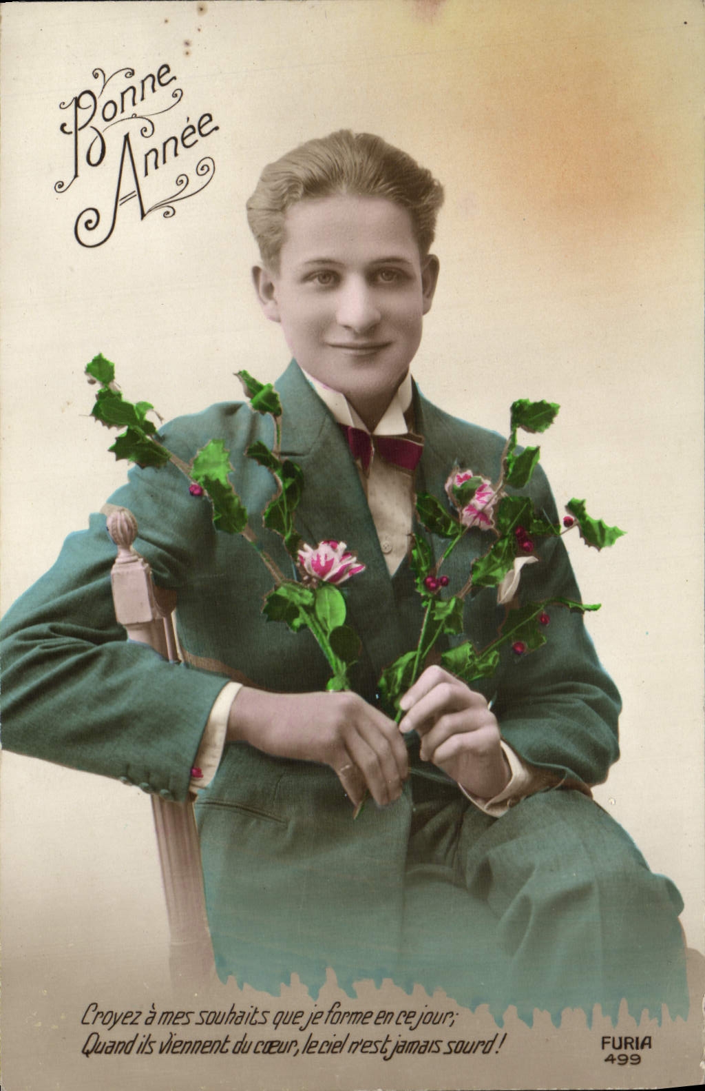 CPA Fantaisie Homme Bonne Annee