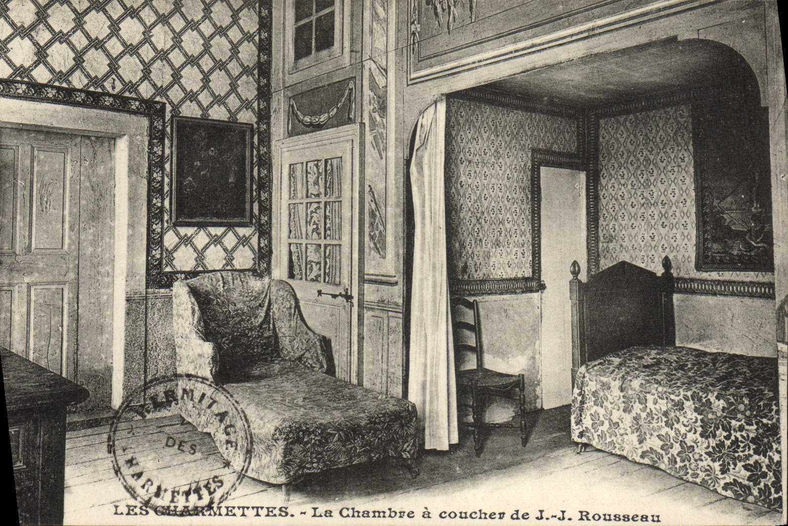 CPA Les Charmettes La Chambre a Coucher de JJ Rousseau