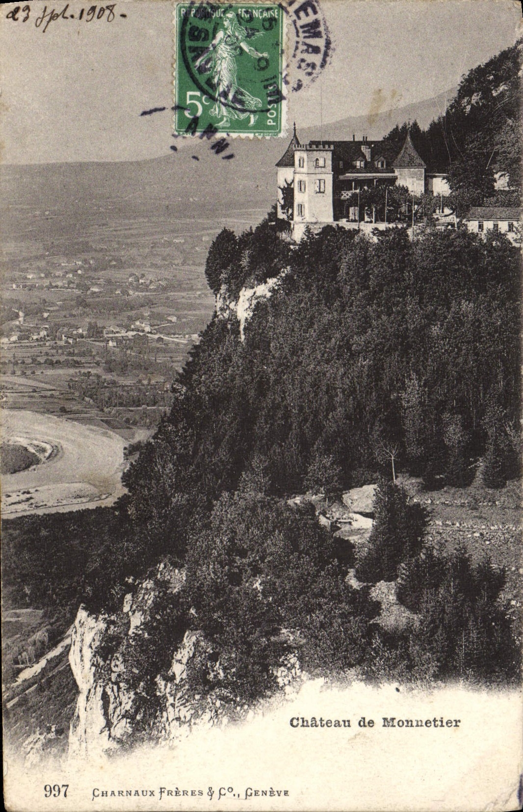 Castillo de la POSTAL de la VENDIMIA de Monnetier