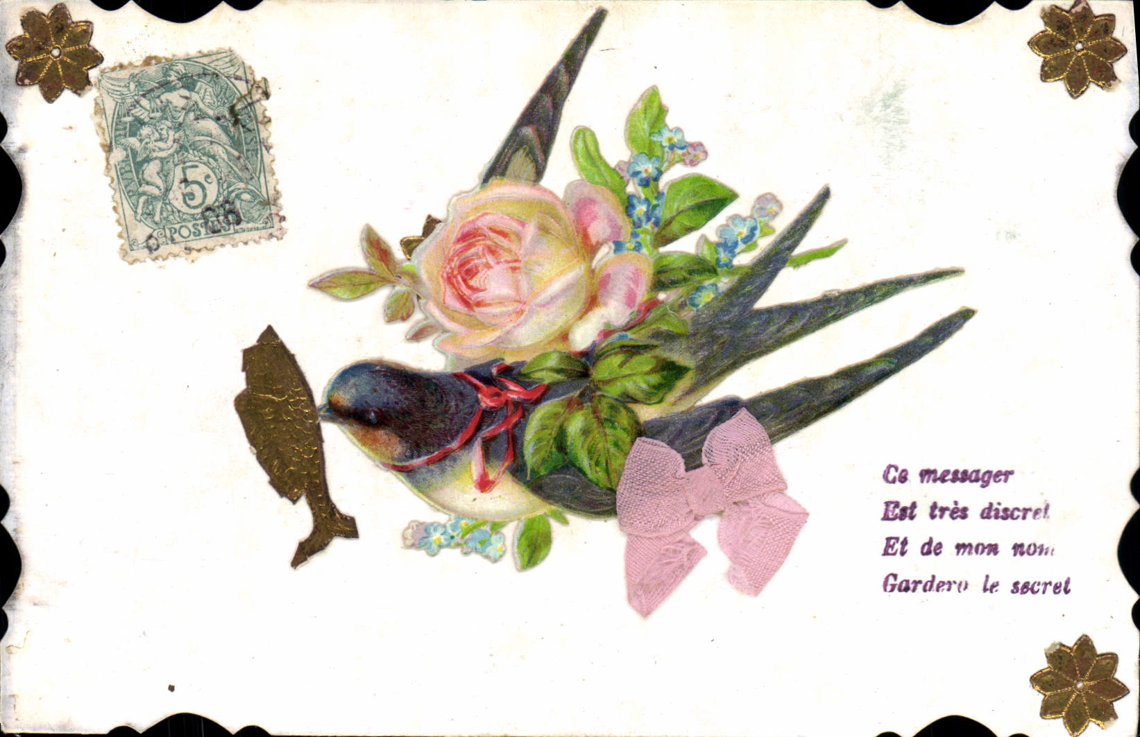 CPA Fantaisie Fleurs 