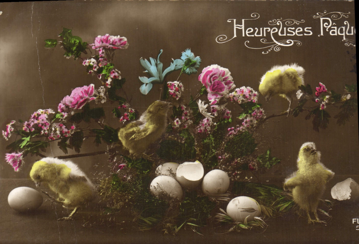 CPA Heureuses Paques
