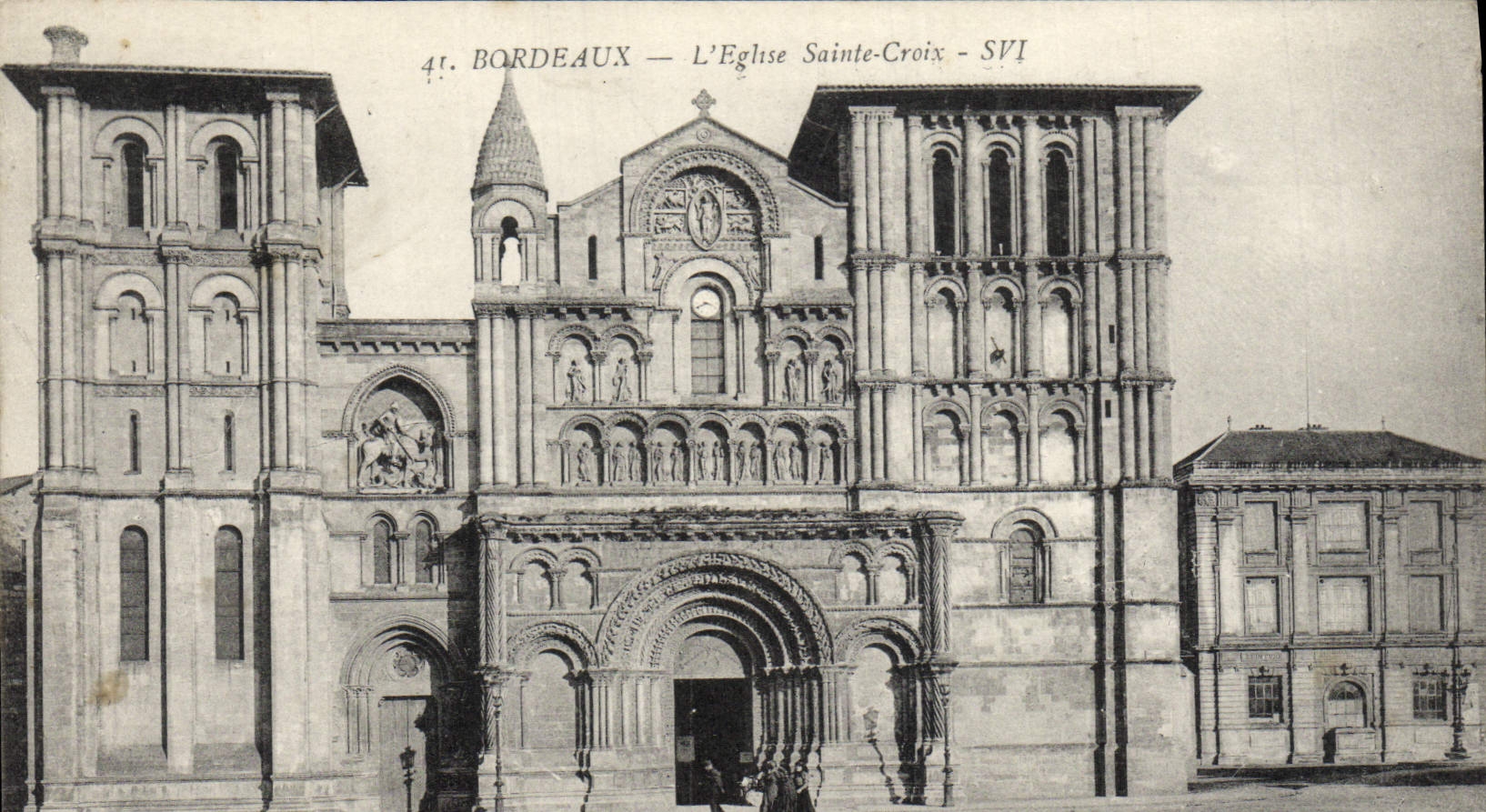 CPA Bordeaux L'Eglise Sainte Croix