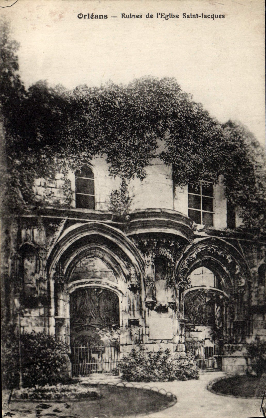 CPA Orleans Ruines De I'Eglise Saint Jacques